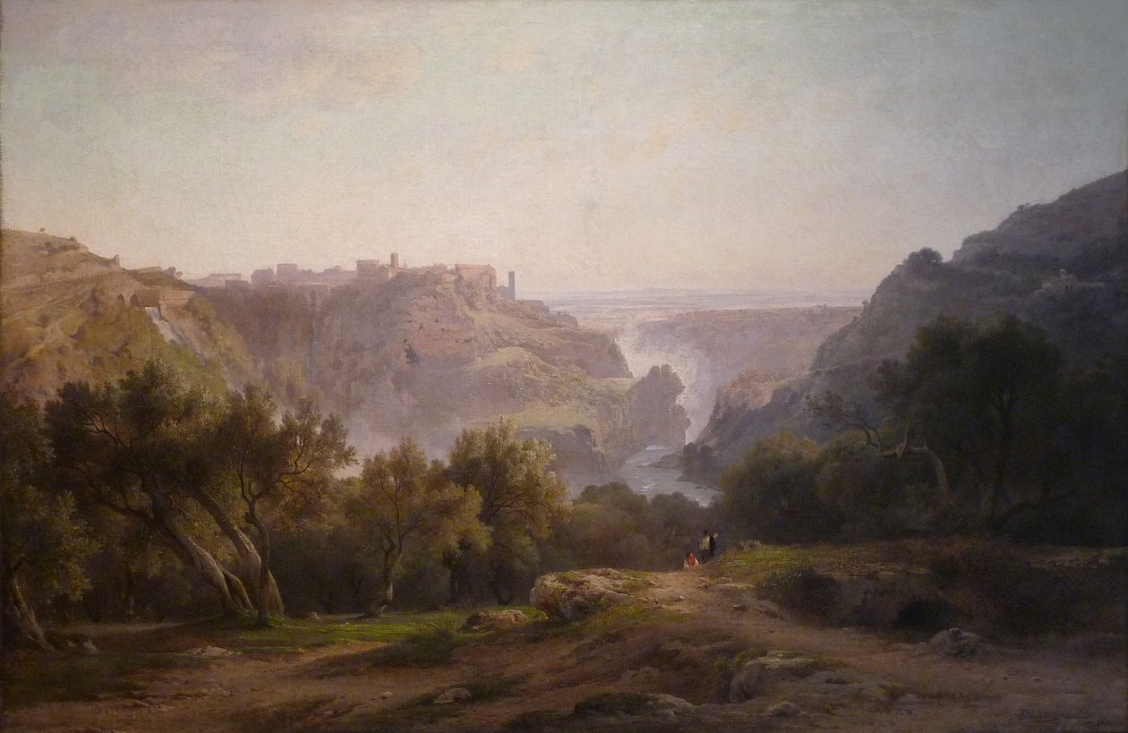 Francia: Vue de Tivoli alkotó: Jean Achille Benouville