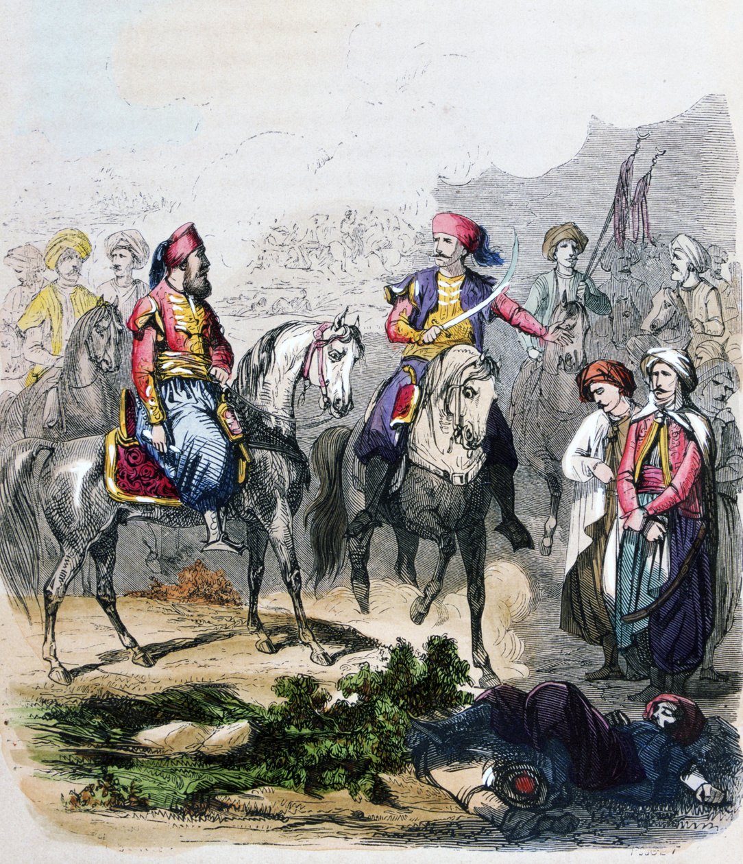 A nezib-i csata (Nisib, Nizib, Nizip) június 24. alkotó: Jean Adolphe Beauce