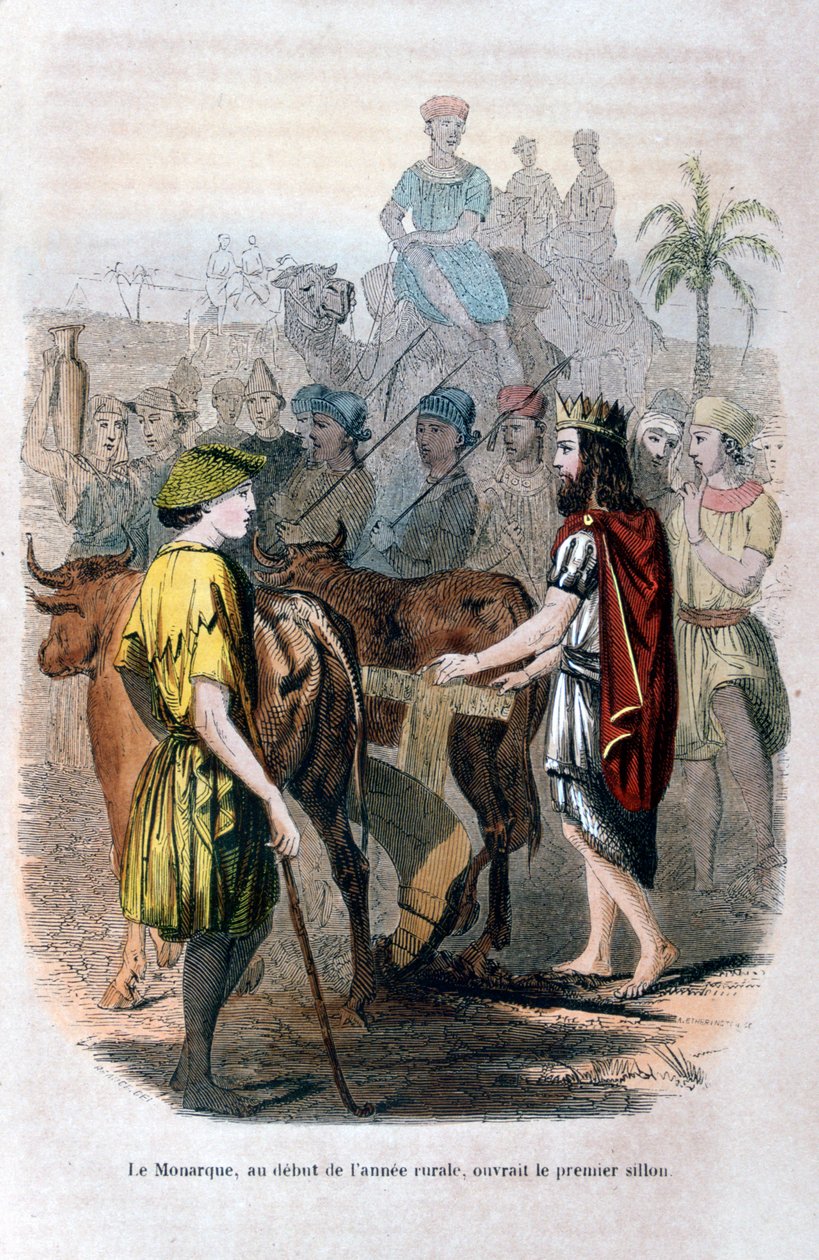 Az uralkodó a vidéki év kezdetén megnyitotta az első barázdát, 1847-ben alkotó: Jean Adolphe Beauce