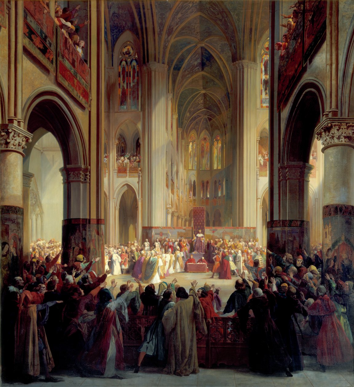 Párizs állam tábornoka, 1328, 19. század közepe. alkotó: Jean Alaux