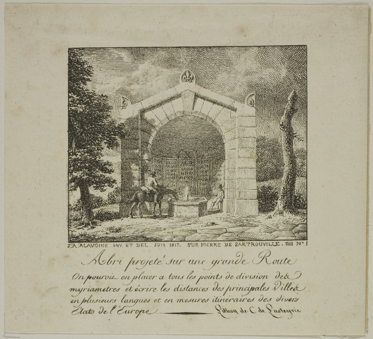 Autópálya menti menedékprojekt alkotó: Jean Antoine Alavoine