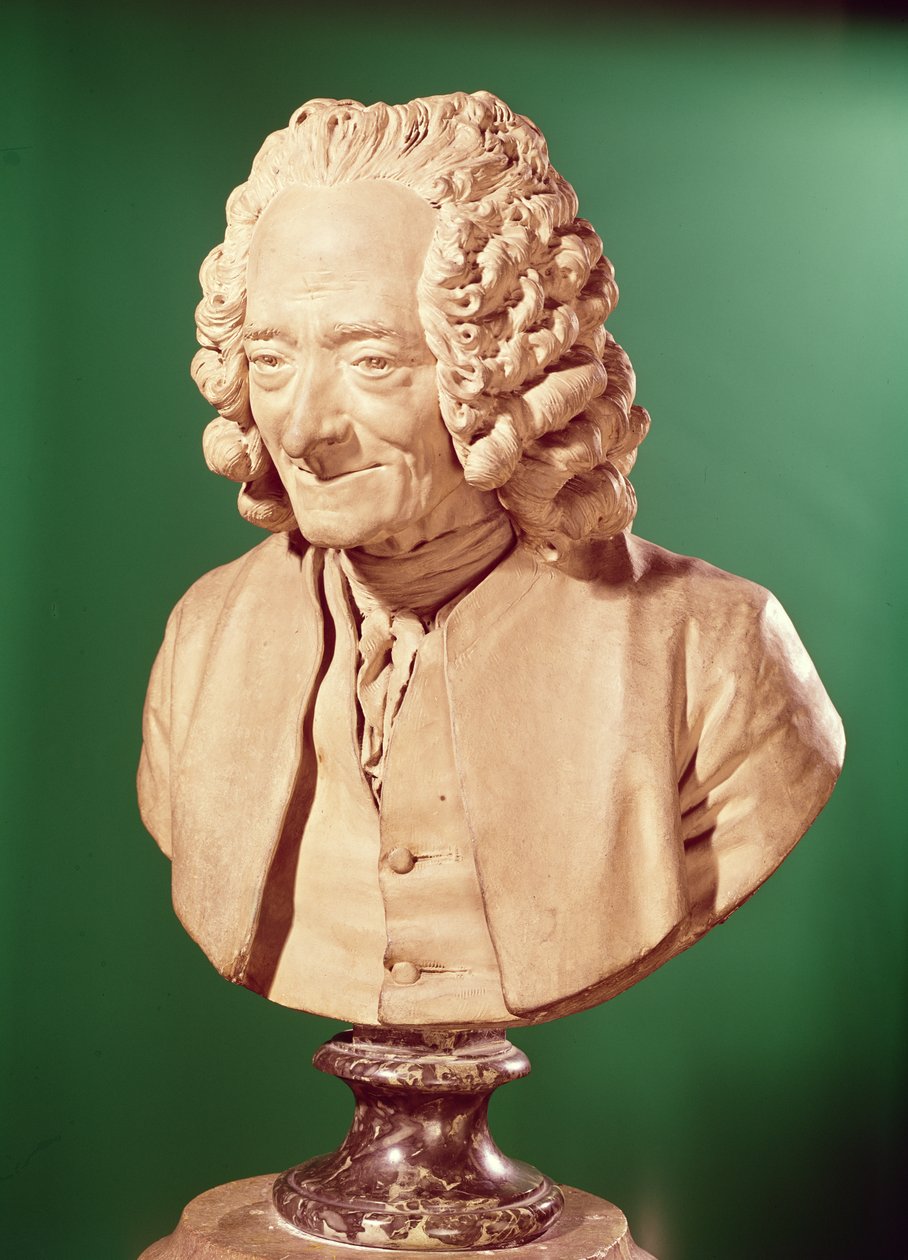 Voltaire mellszobra (1694-1778) alkotó: Jean Antoine Houdon