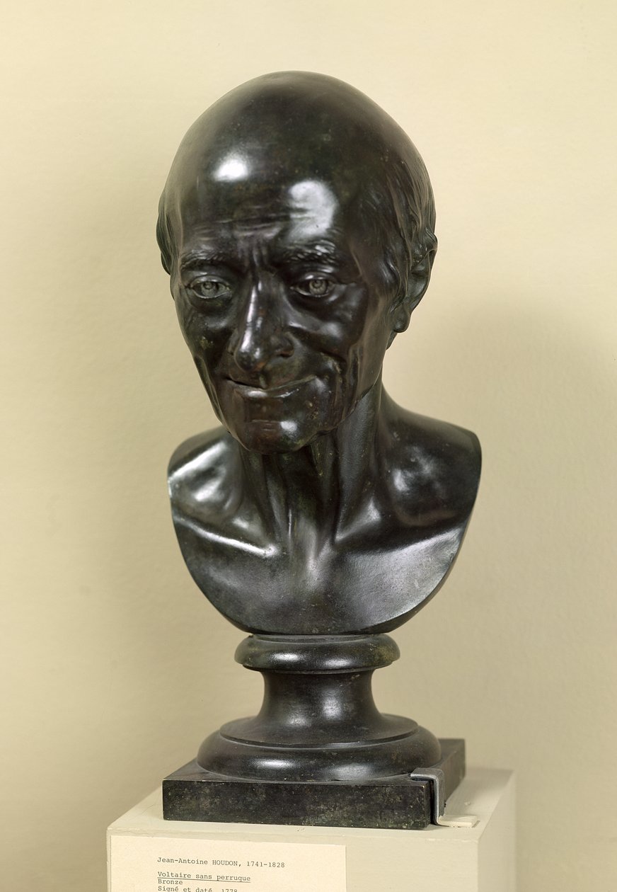 Voltaire (1694-1778) mellszobra 1778 (bronz) alkotó: Jean Antoine Houdon