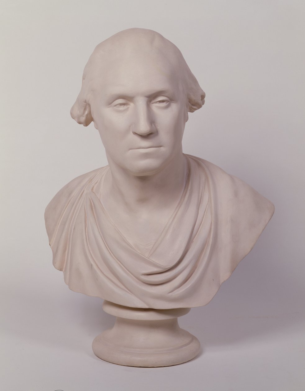 George Washington (festett gipsz) alkotó: Jean Antoine Houdon