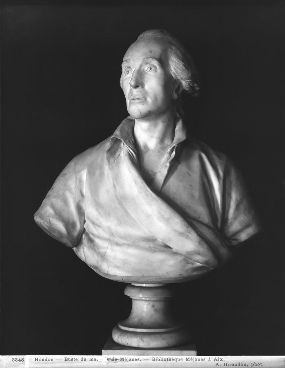 Jean-Baptiste de Piquet (1729-86) Mejanes márki (1729-86) 1786 (márvány) alkotó: Jean Antoine Houdon