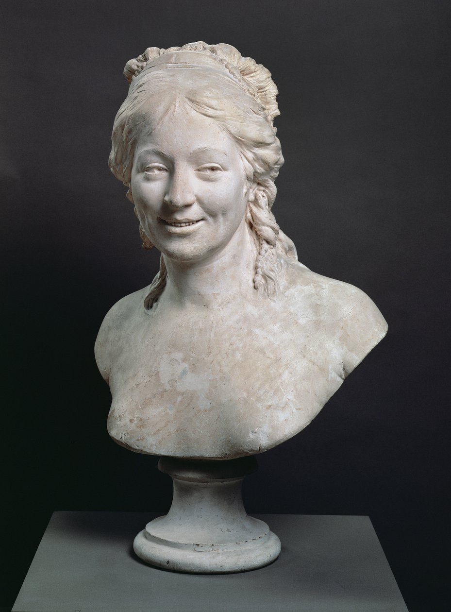 Madame Houdon, a művész feleségének arcképe mellszobra, 1786 (gipsz) alkotó: Jean Antoine Houdon