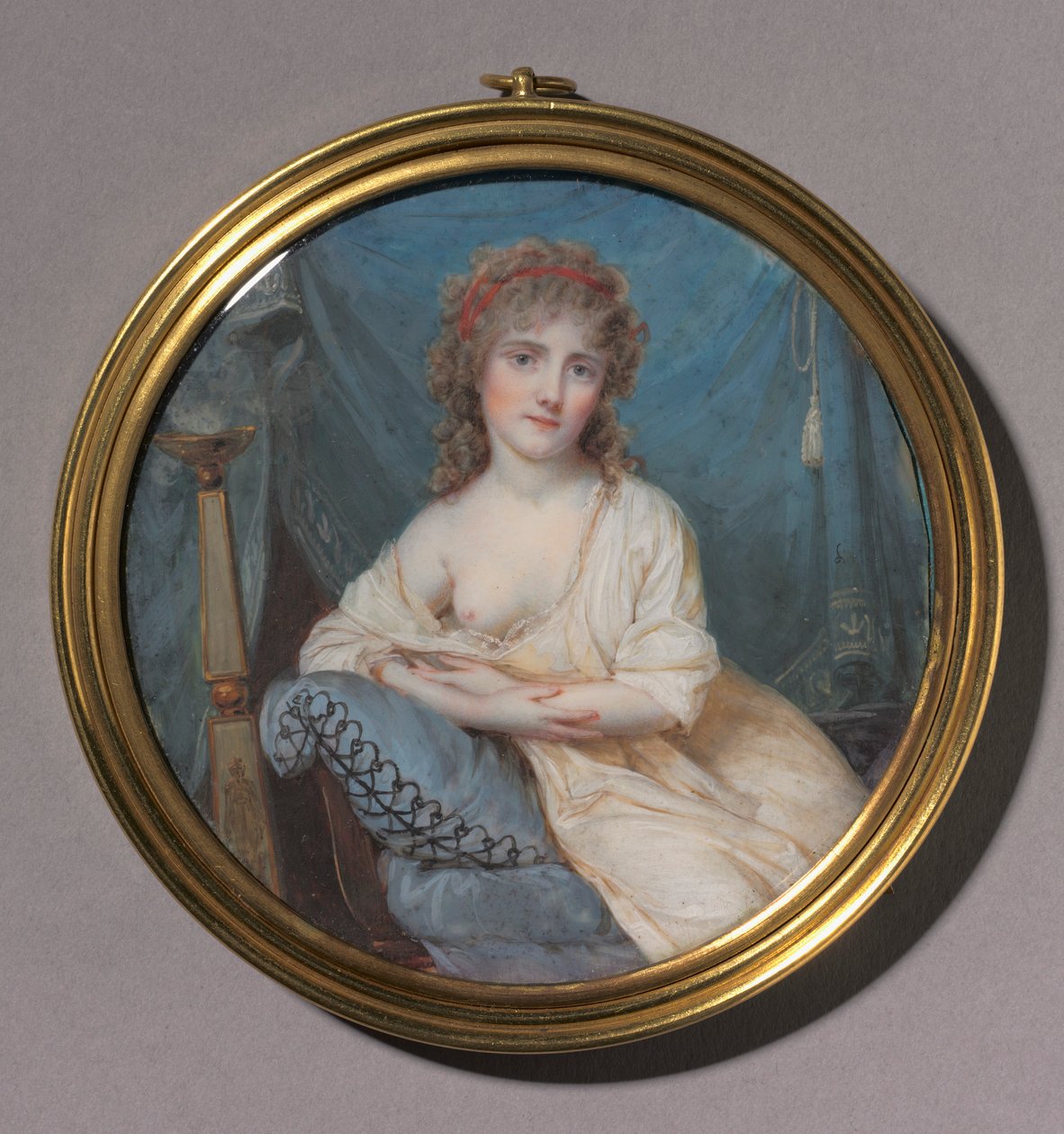 Egy kanapén fekvő nő portréja, c. 1804. alkotó: Jean Antoine Laurent