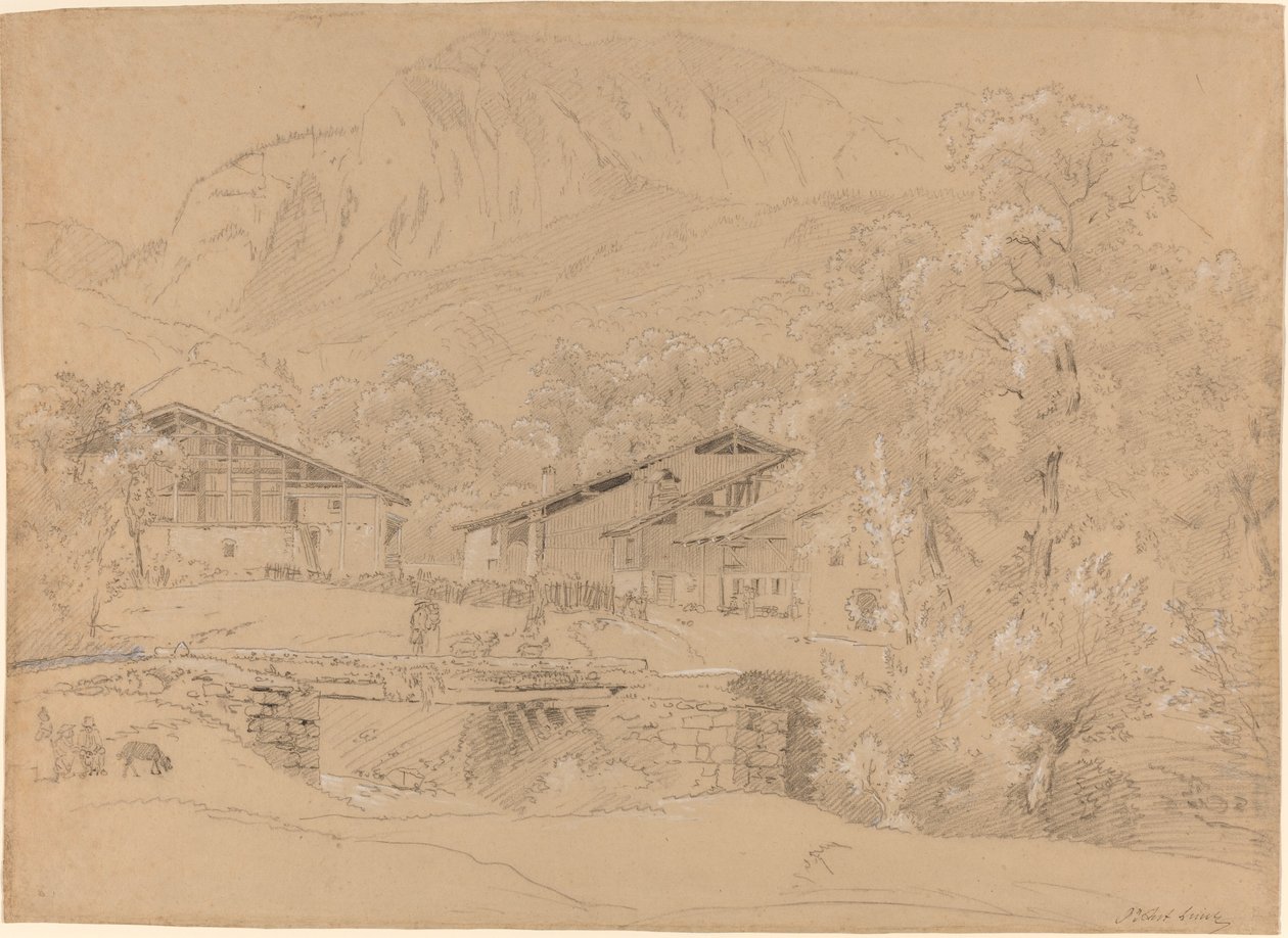Egy alpesi falu nyáron alkotó: Jean Antoine Linck