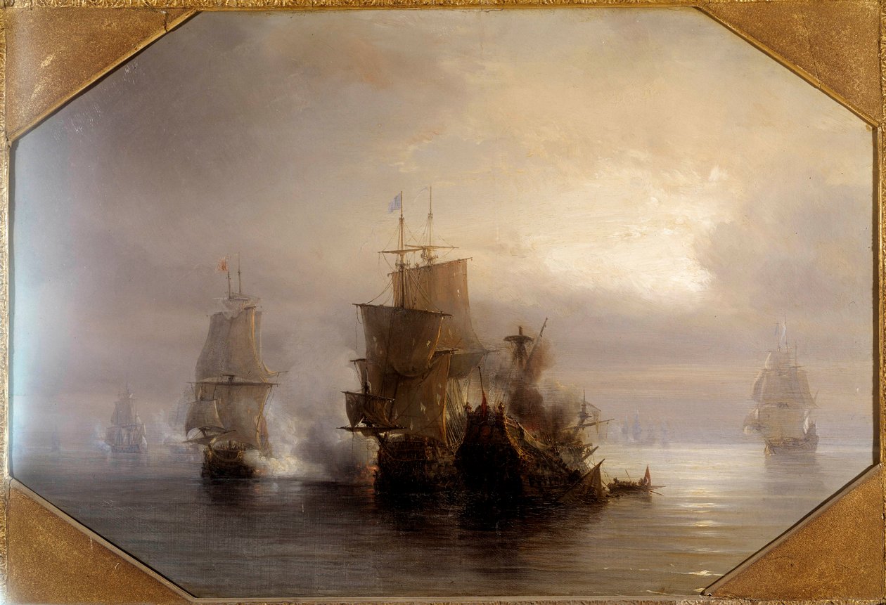 Marc-Antoine de Saint-Pol Hecourt lovag (1665-1705. október 31.) tengeri harca, 1705.10.31. Nevét a közeli Saint-Pol-sur-Mer (Saint Paul sur mer) városnak adta. Theodore Gudin (1802-1880) festménye XIX. Párizs, Musee de la Marine alkotó: Jean Antoine Theodore Gudin