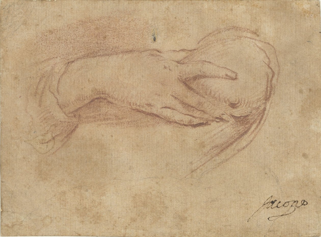 Kéz a mellkason alkotó: Jean Antoine Watteau (rejected attribution)