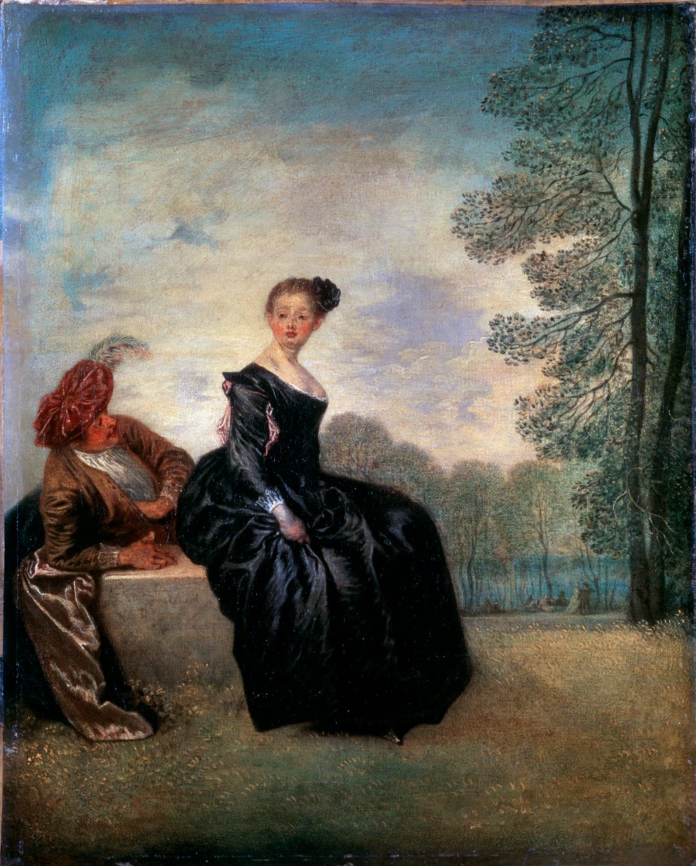 Egy szeszélyes nő, La Boudeuse, 1718. alkotó: Jean Antoine Watteau
