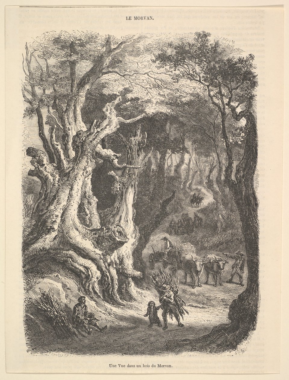 Kilátás a Morvan-erdőben, 1837-66. alkotó: Jean Antoine Watteau