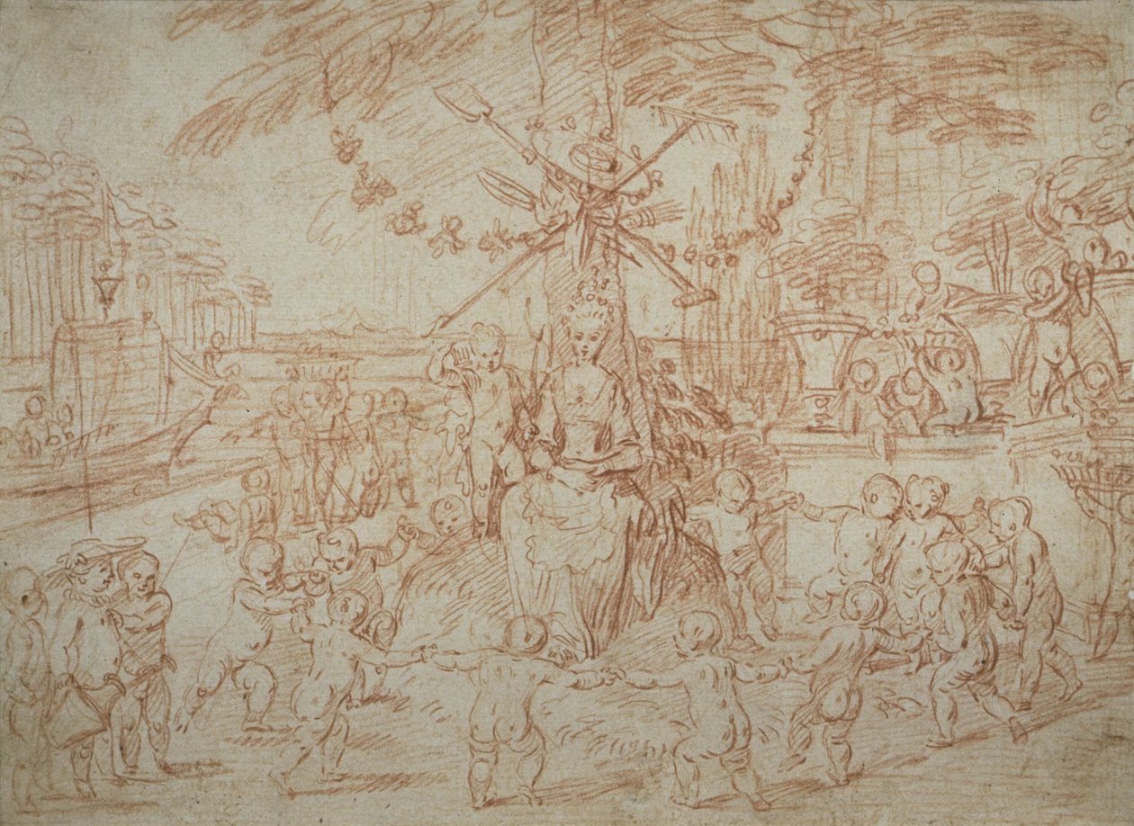 A tavasz allegóriája, avagy a fiatal kertészek alkotó: Jean Antoine Watteau