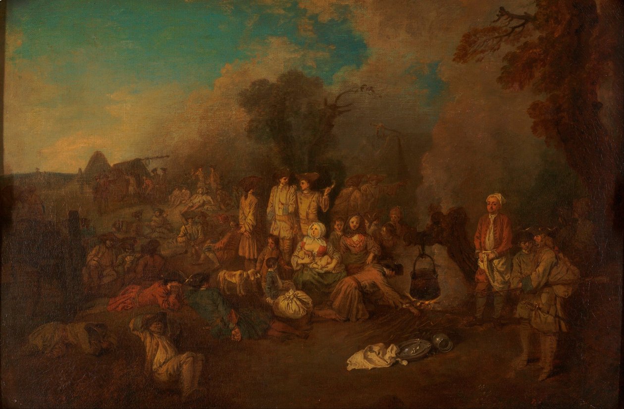 Bivouac alkotó: Jean Antoine Watteau