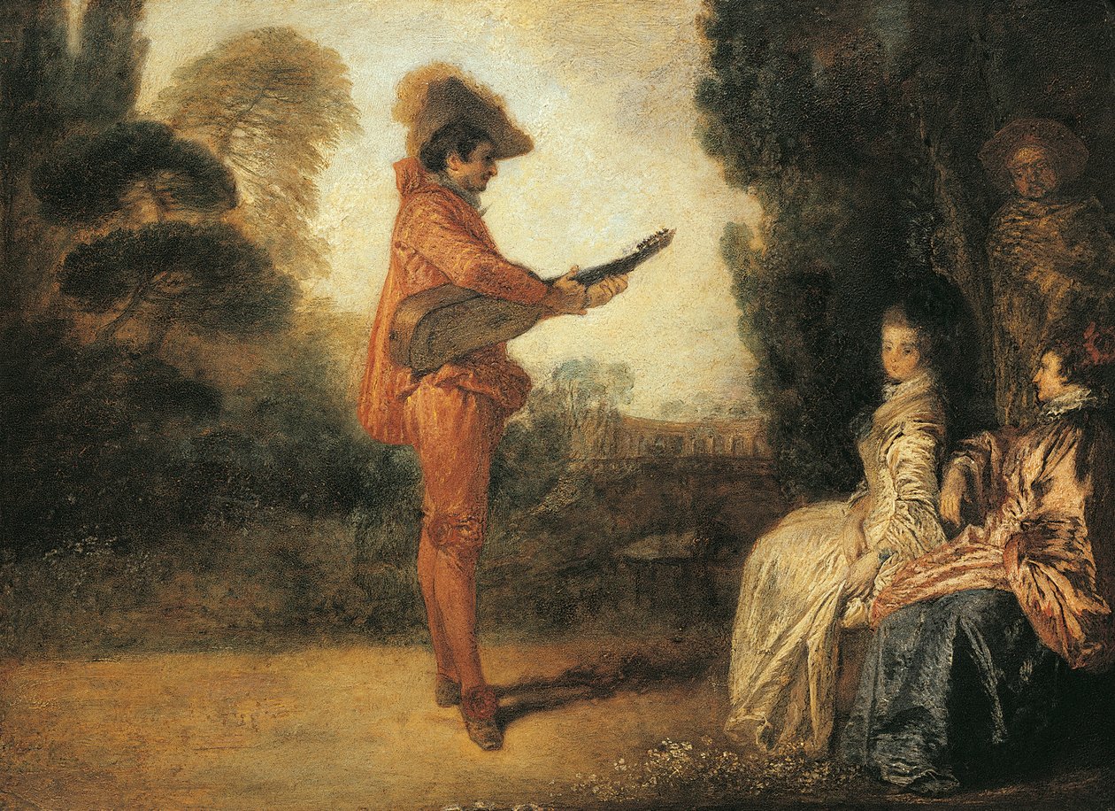 Castor (varázsló), 1713-1714 körül, Jean-Antoine Watteau (1684-1721), olaj, vászon alkotó: Jean Antoine Watteau