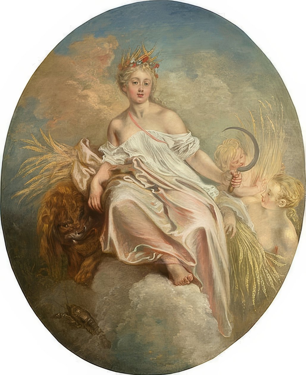 Ceres (nyár). C. 1717/18 alkotó: Jean Antoine Watteau
