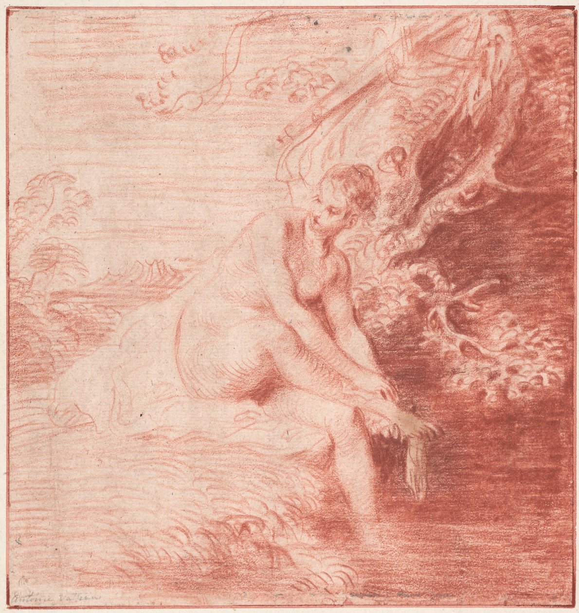 Diana Fürdő, c. 1716 alkotó: Jean Antoine Watteau