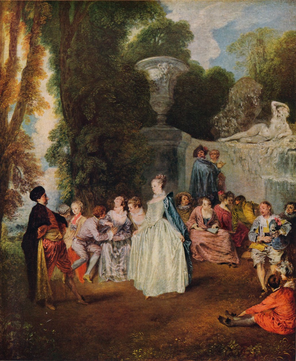 Fetes Venitiennes, 1718-1719 alkotó: Jean Antoine Watteau