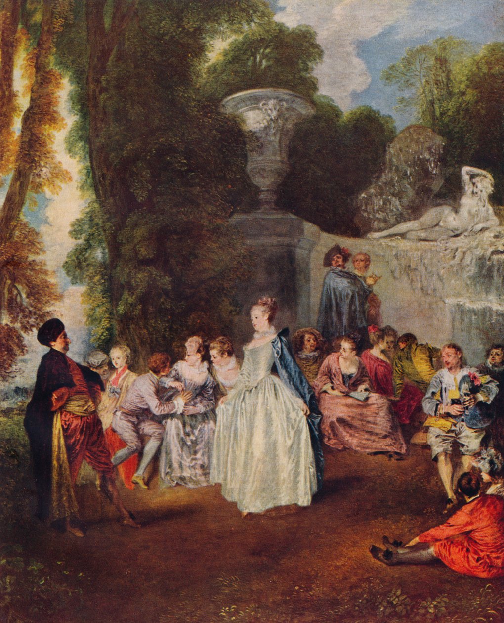 Fetes Venitiennes, c1718, 1938 alkotó: Jean Antoine Watteau