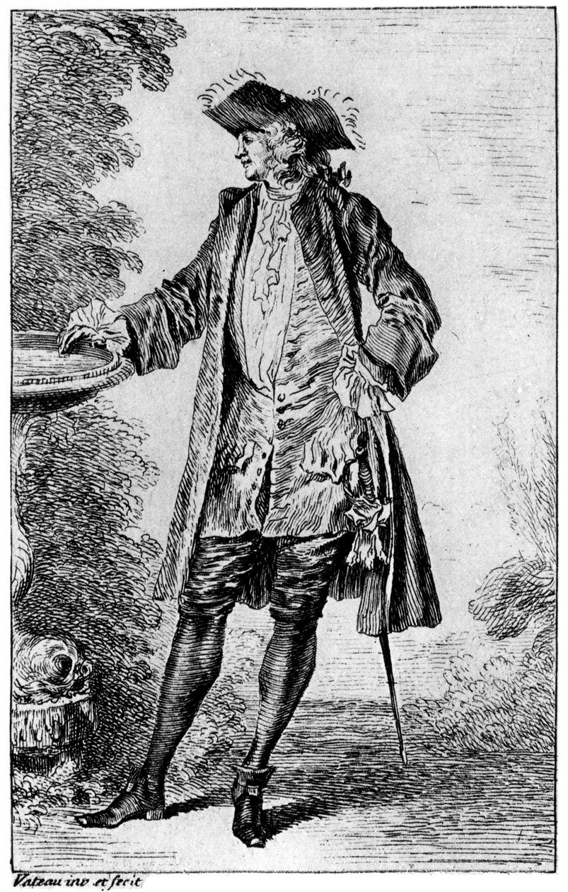 ábra, c1700-1720, 1924 alkotó: Jean Antoine Watteau