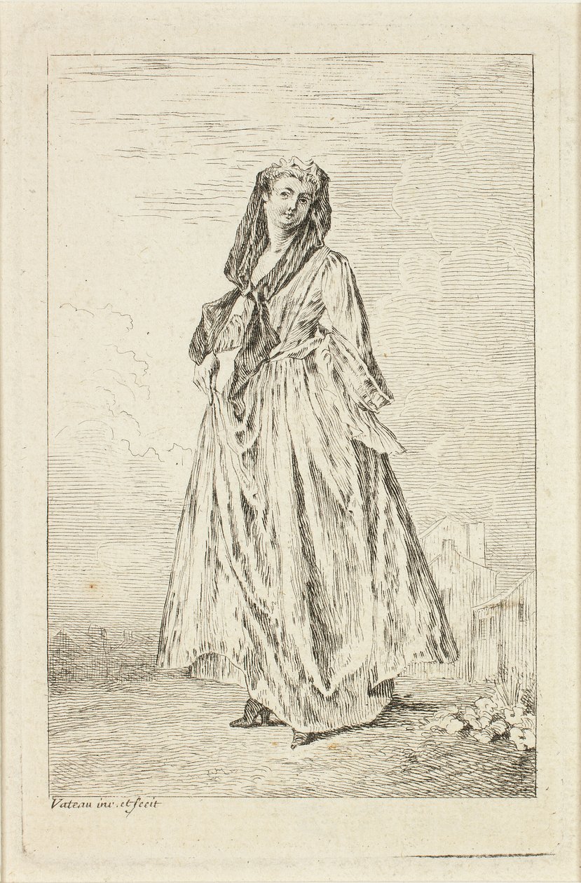 Mód figurák alkotó: Jean Antoine Watteau