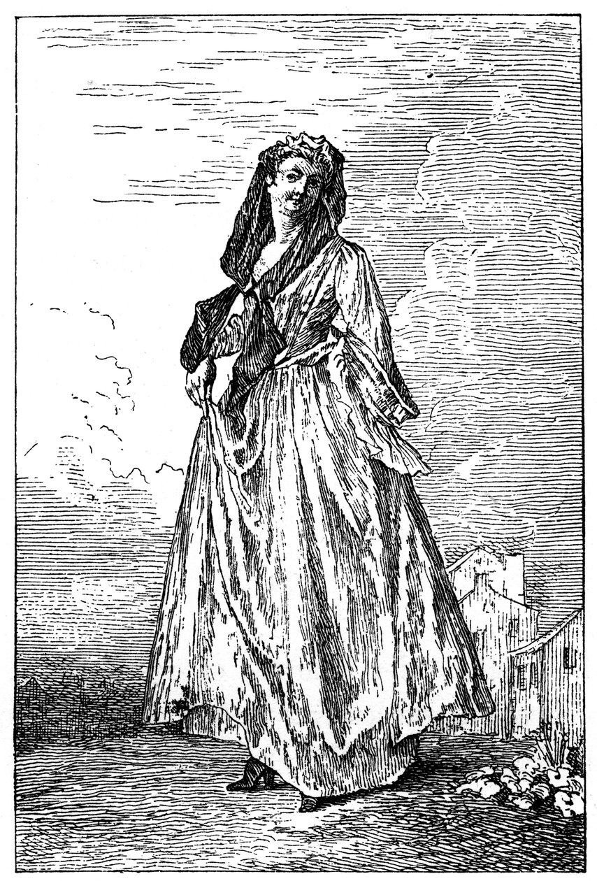 Francia jelmez, 1885. alkotó: Jean Antoine Watteau