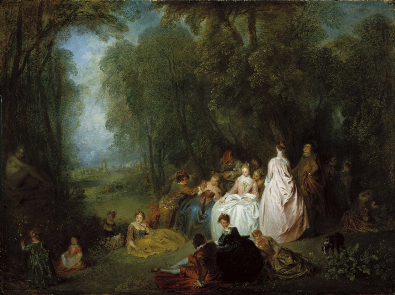 Kerti parti alkotó: Jean-Antoine Watteau