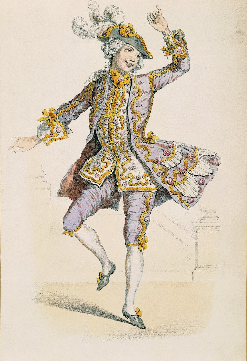 Gallant Farmer, Jean Antoine Watteau rajzából alkotó: Jean Antoine Watteau