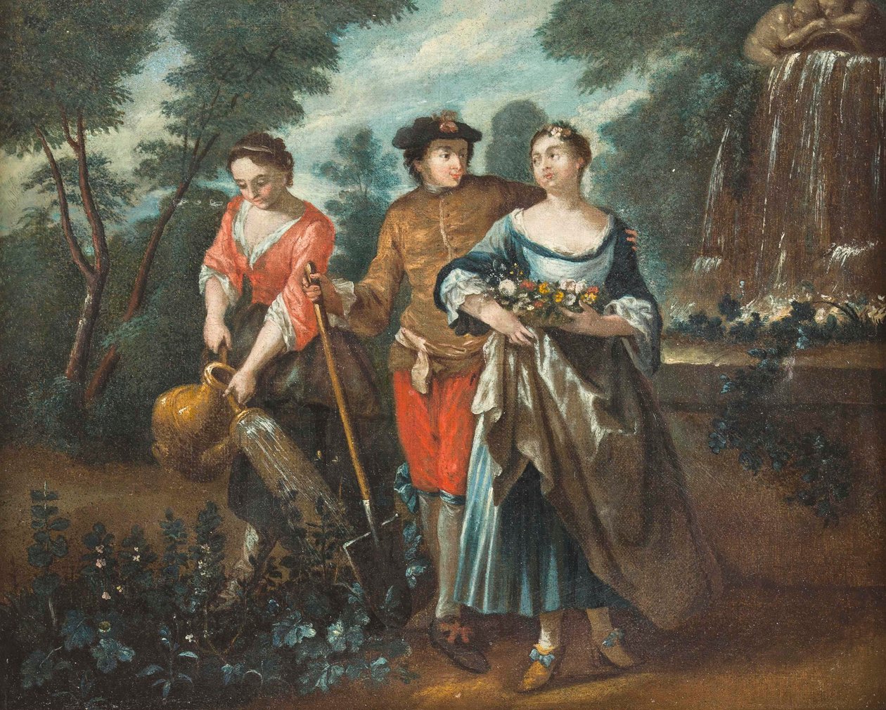Német: Iskola Nemes szerelmespár alkotó: Jean Antoine Watteau