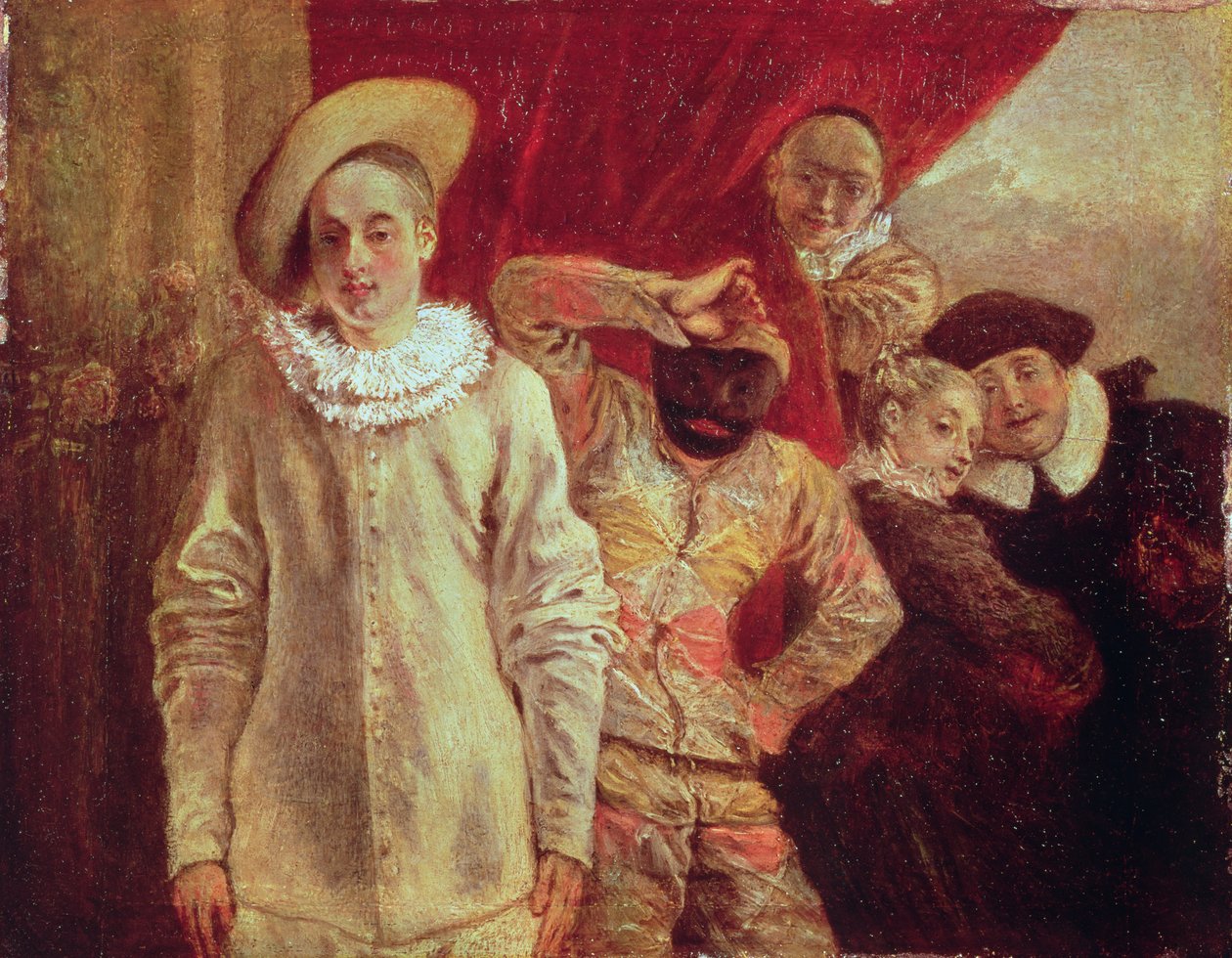 Harlequin, Pierrot és Scapin, a Commedia dell