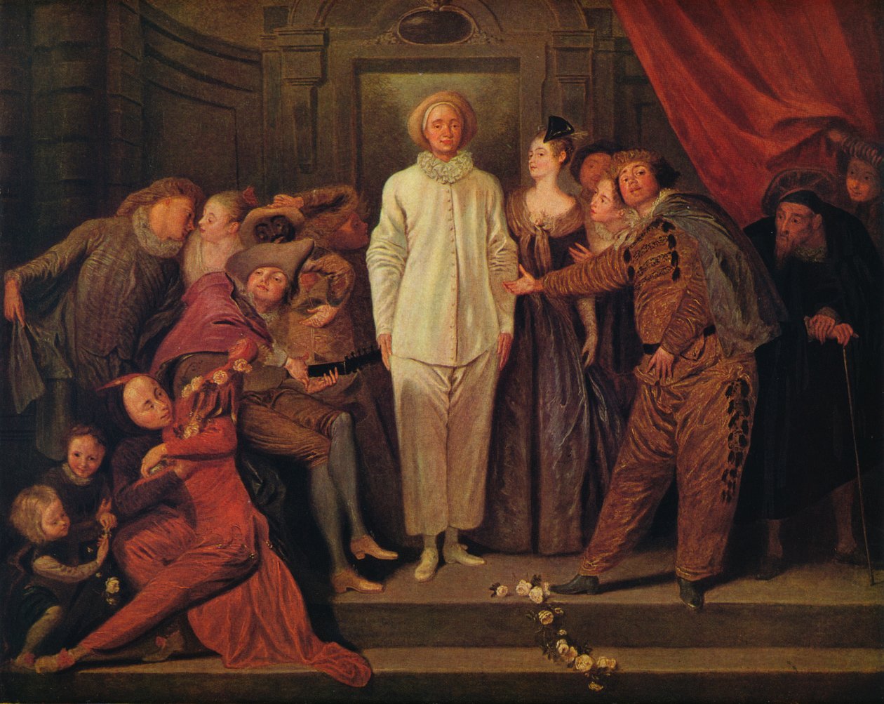 Olasz komikusok, 1720 alkotó: Jean Antoine Watteau
