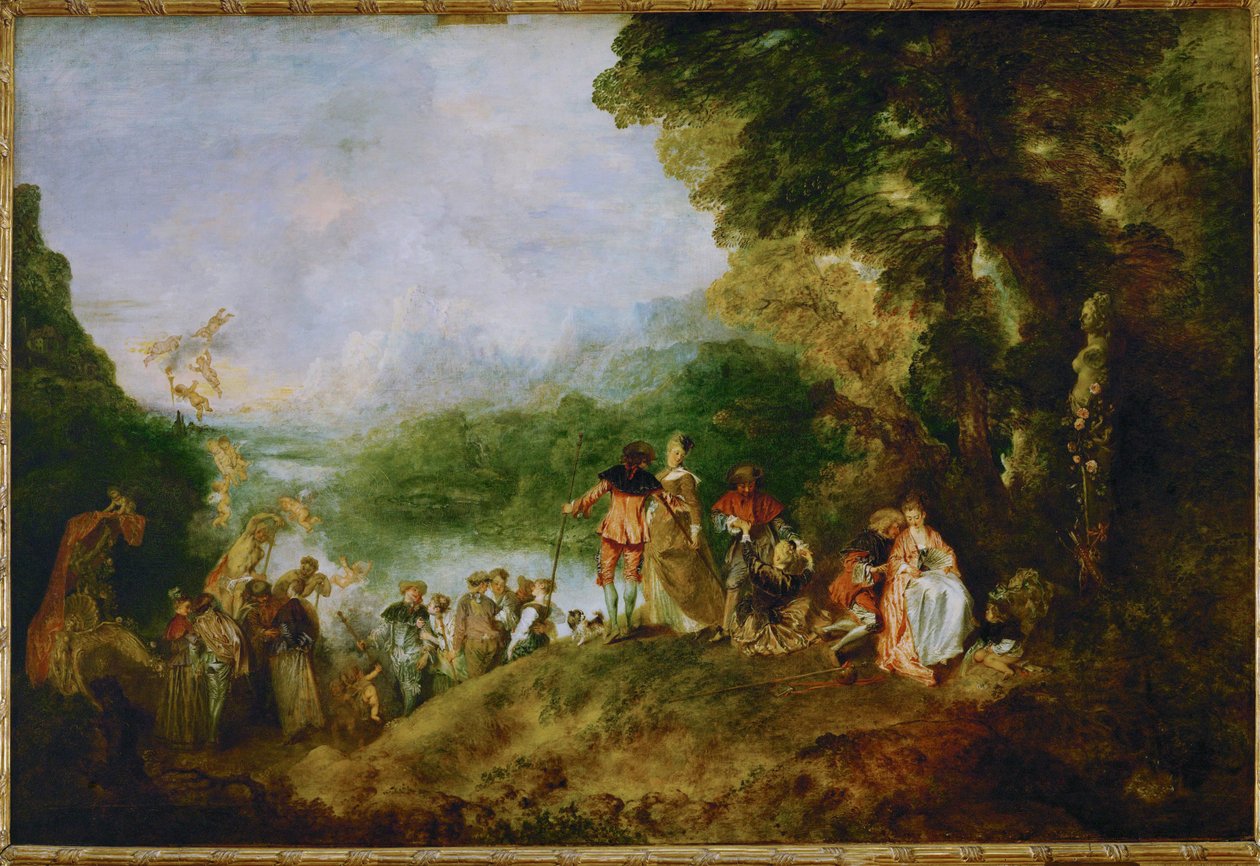 A Cythere beszállásolása ... alkotó: Jean Antoine Watteau