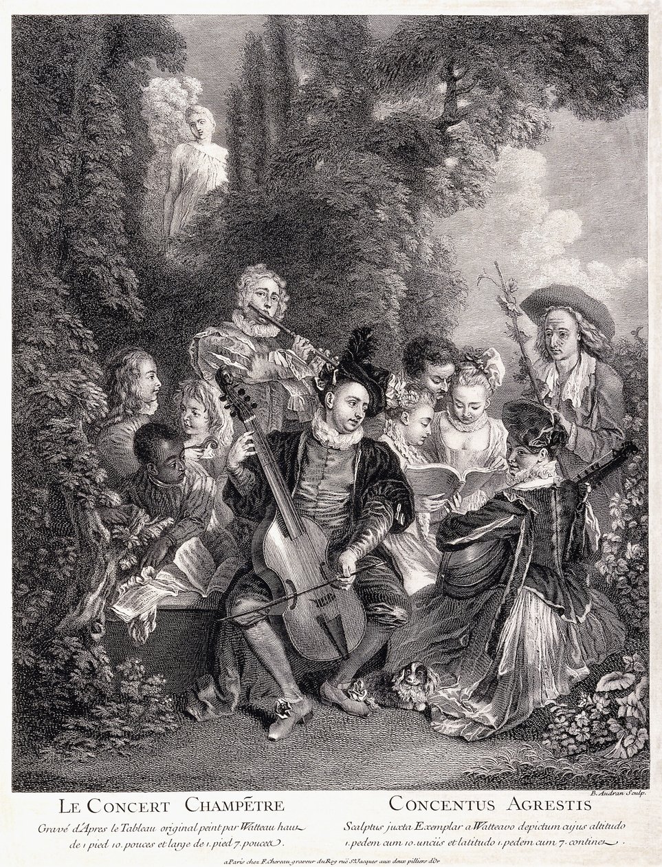 Vidéki hangverseny, 1735 alkotó: Jean Antoine Watteau