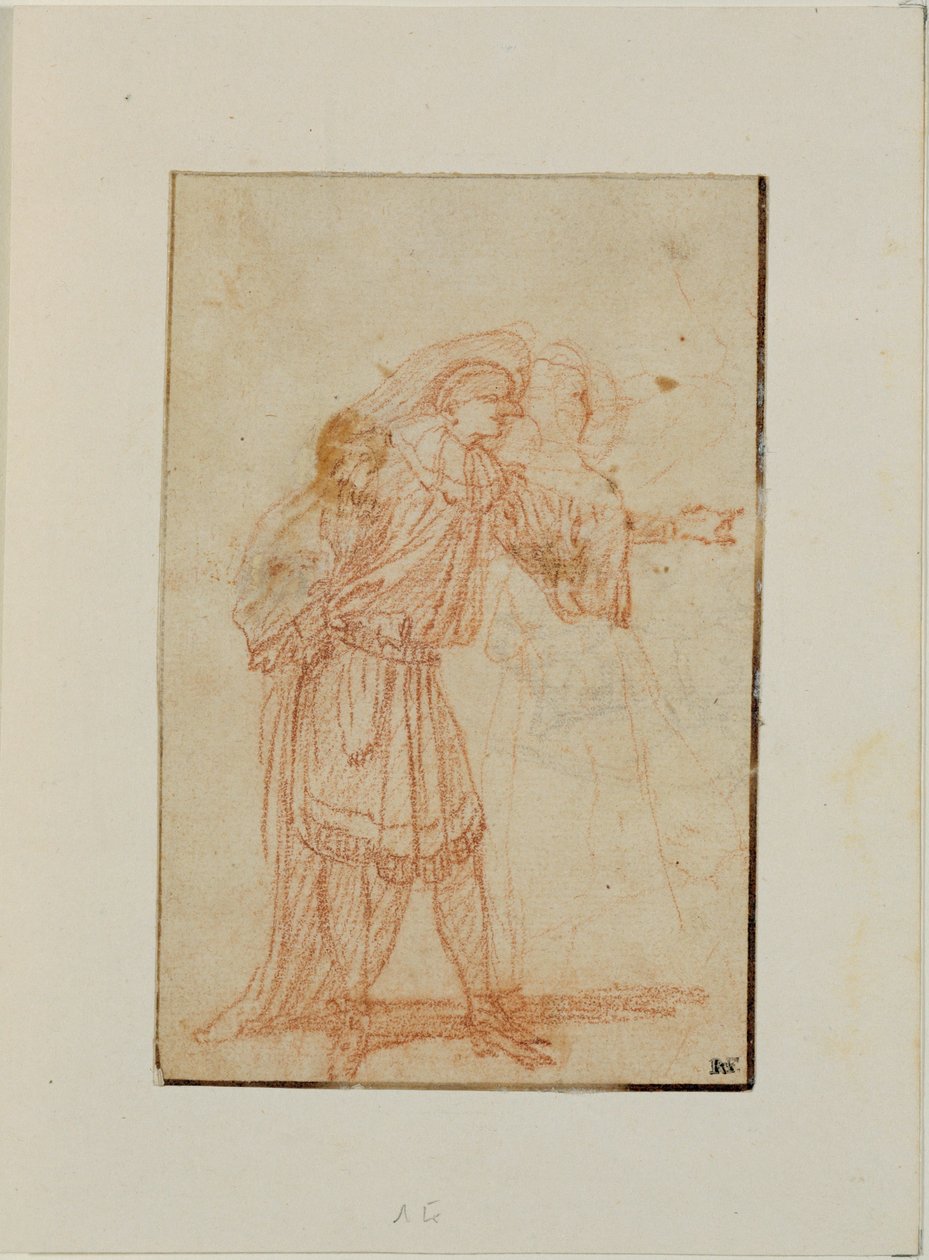 Az orvos, egy olasz vígjáték szereplője és egy nő ... alkotó: Jean Antoine Watteau