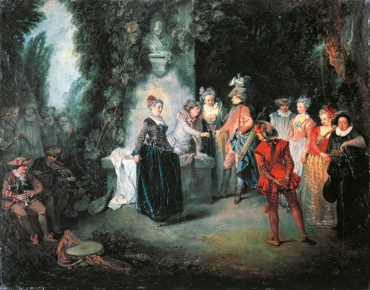 Szerelem a francia színházban, Jean-Antoine Watteau (1684-1721) alkotó: Jean Antoine Watteau