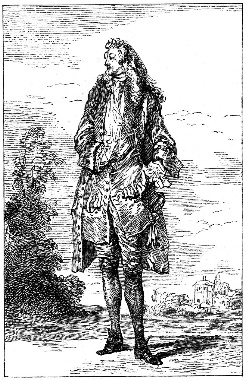 Férfi francia kosztümben, 1885. alkotó: Jean Antoine Watteau