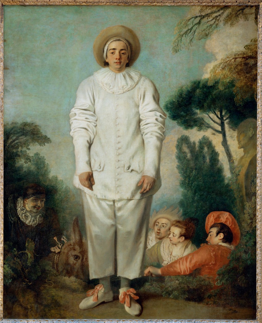 Pierrot, korábbi nevén Gilles ... alkotó: Jean Antoine Watteau