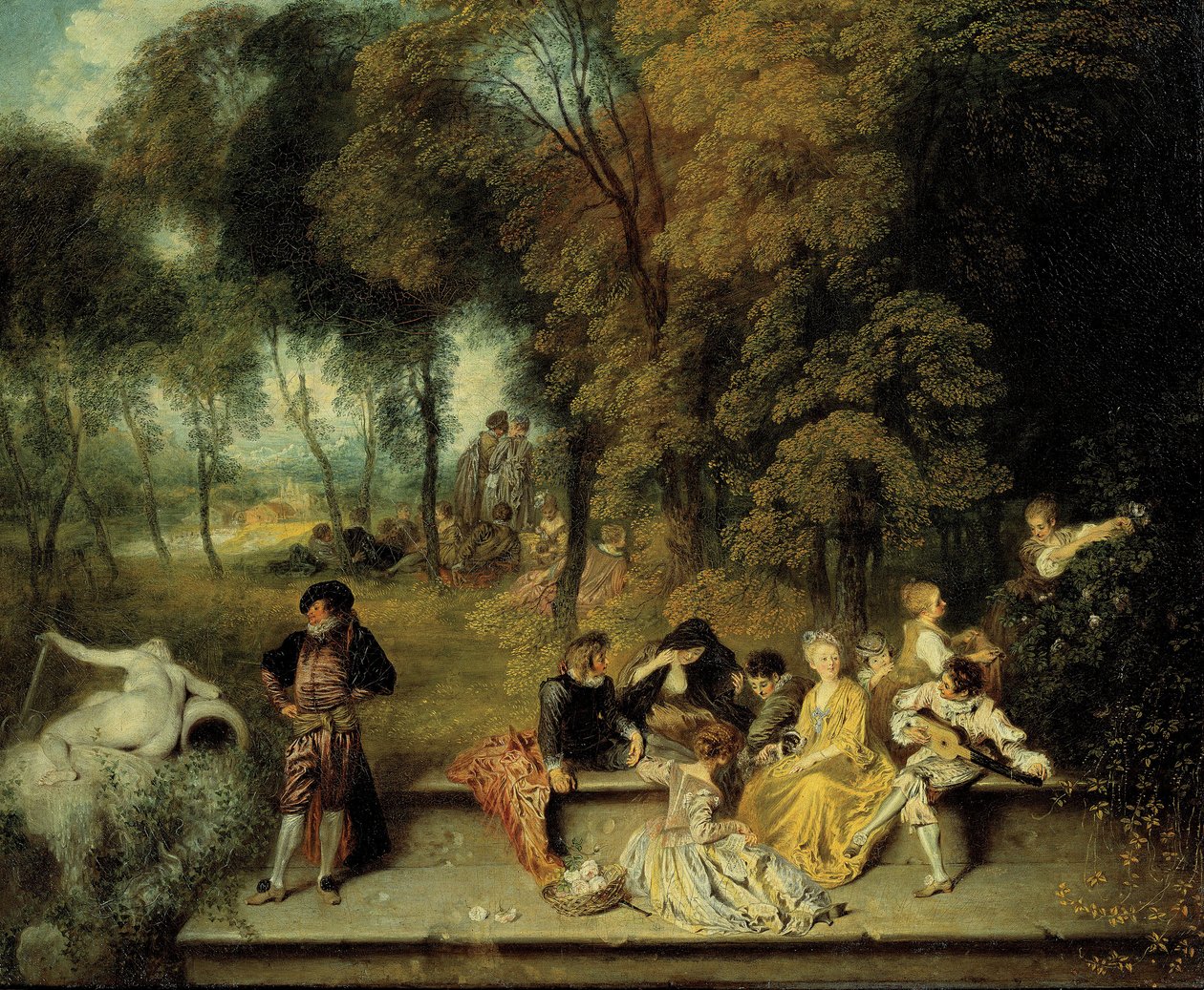 Pleasures of Love, kb. 1718-1719 alkotó: Jean Antoine Watteau