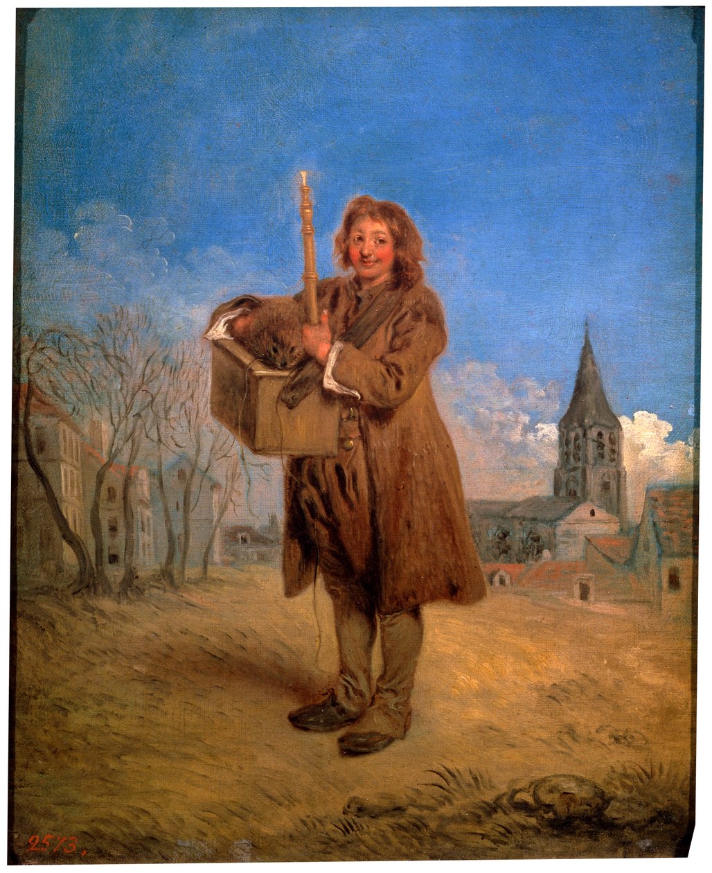 Savoyard mormotával, 1716. alkotó: Jean Antoine Watteau