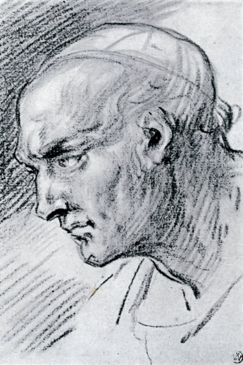 Tanulmány egy fejről, 1913. alkotó: Jean Antoine Watteau