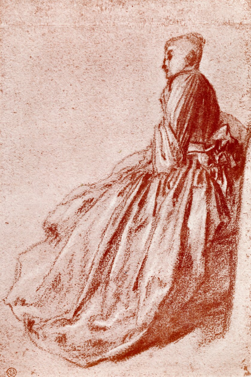 Tanulmány egy fiatal nőről, 1913 alkotó: Jean Antoine Watteau
