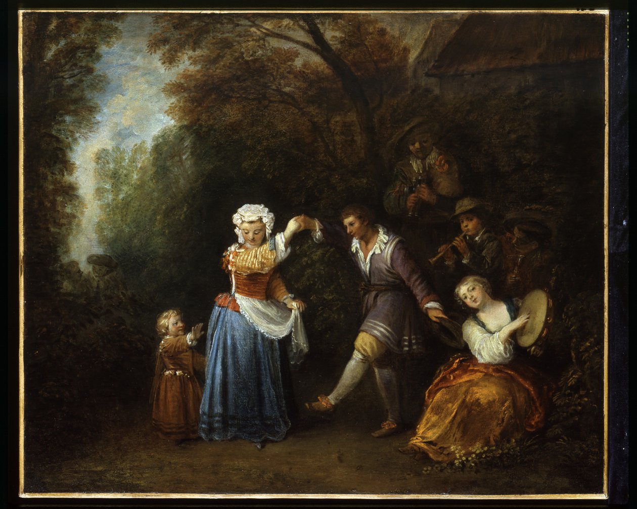The Country Dance (olaj, vászon) alkotó: Jean Antoine Watteau