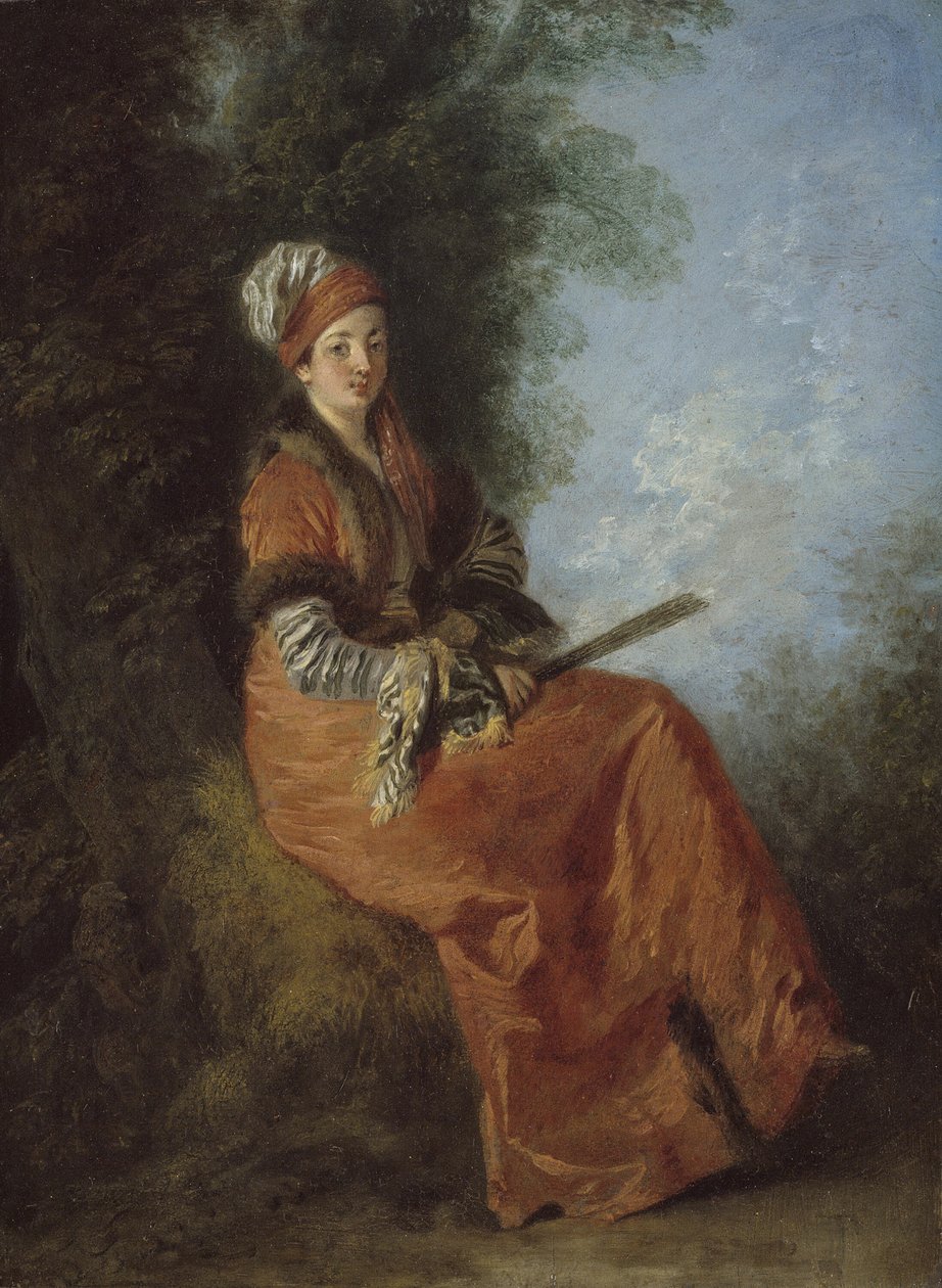 Az álmodozó La Rêveuse, 171214. alkotó: Jean Antoine Watteau