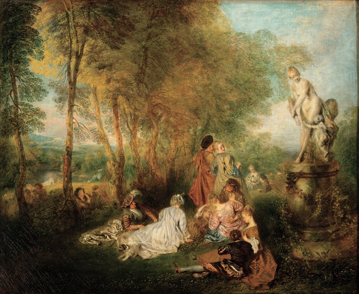 A szeretet ünnepe, kb. 1718-1719 alkotó: Jean Antoine Watteau