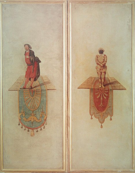 Pantalon (balra) és Harlequin (jobbra) alkotó: Jean Antoine Watteau