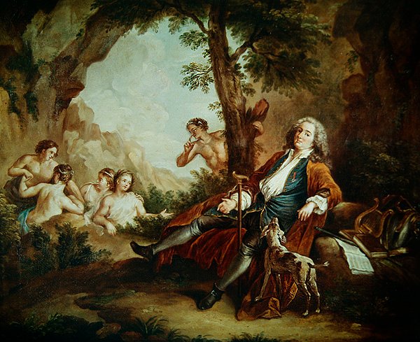 Antoine de la Roque portréja alkotó: Jean Antoine Watteau