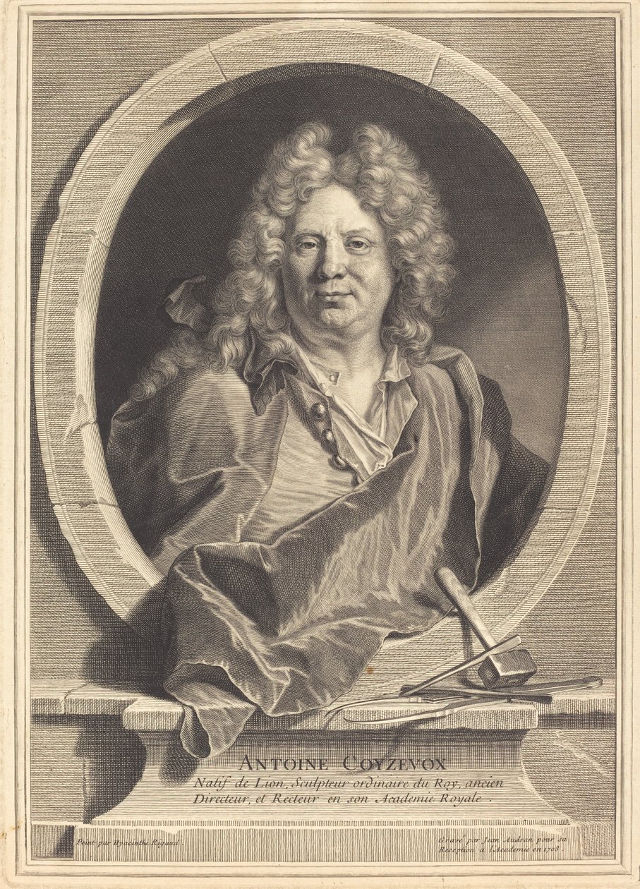 Antoine Coysevox alkotó: Jean Audran after Hyacinthe Rigaud