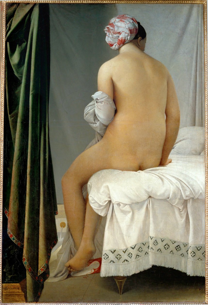 Fürdőző nő ... alkotó: Jean Auguste Dominique Ingres