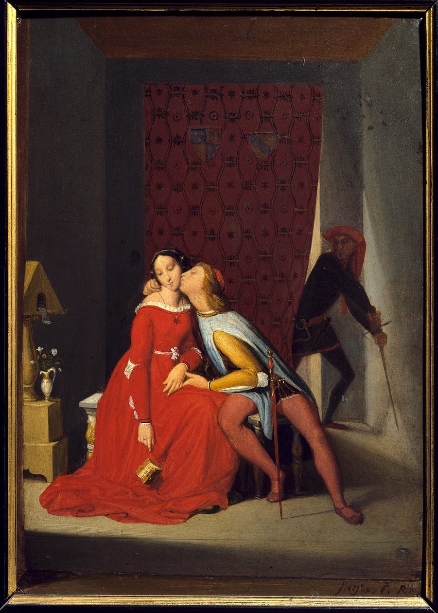 Francesca Da Rimini és Paolo Malatesta. Francesca Da Rimini (Francoise de Rimini) felesége alkotó: Jean Auguste Dominique Ingres