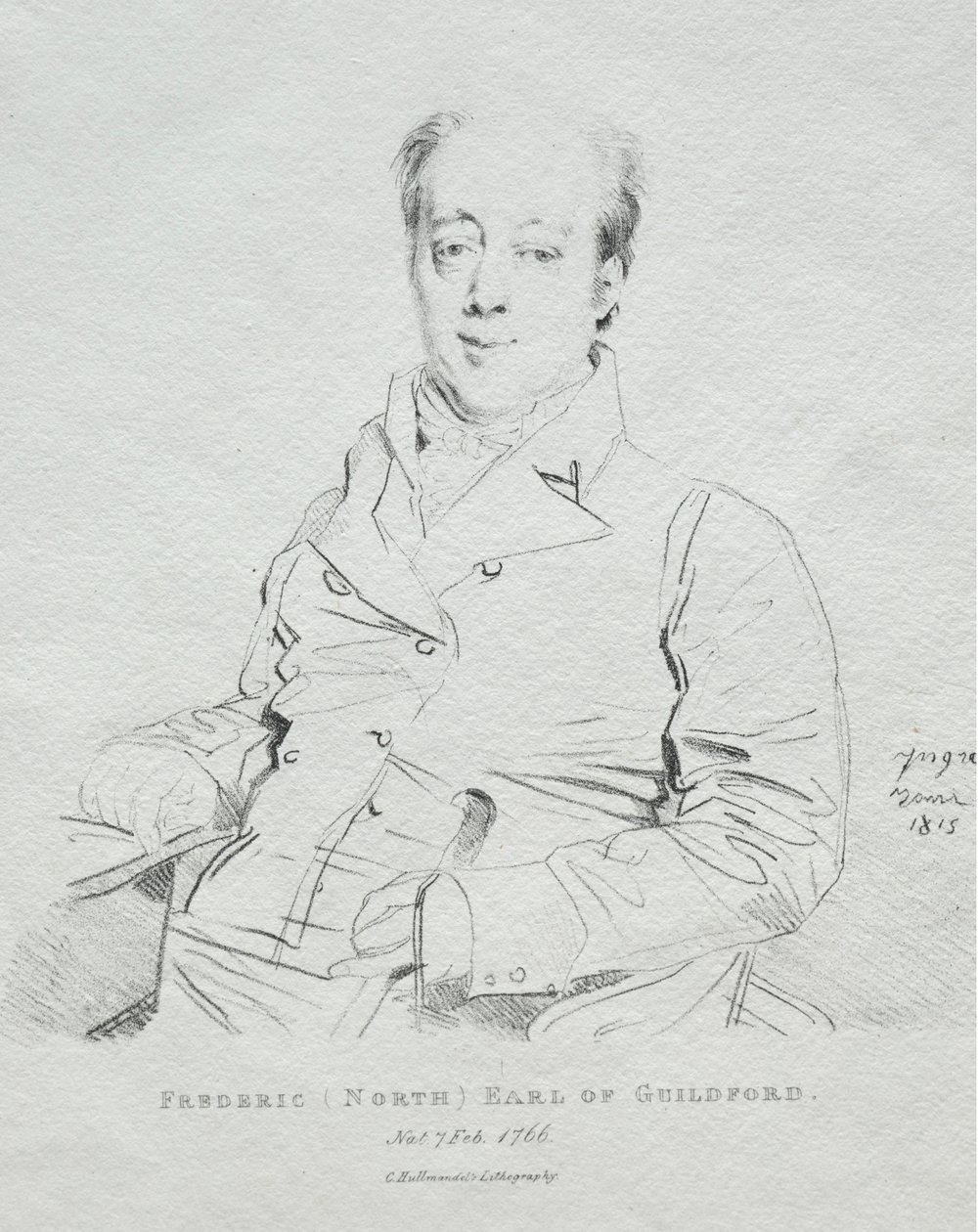 Frederic Guilford 5. grófja, 1815. alkotó: Jean Auguste Dominique Ingres